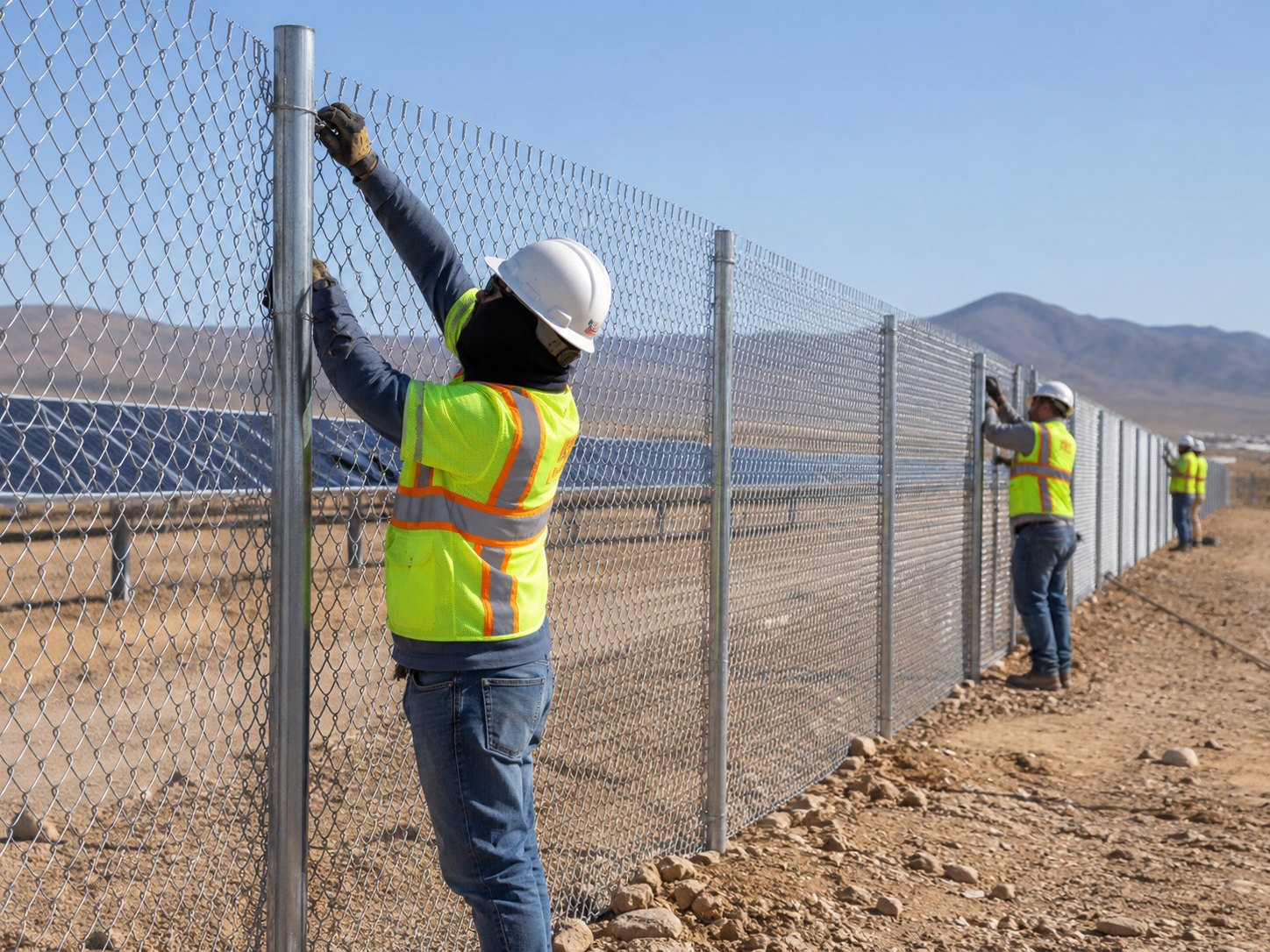 GI Chain-Link Fencing — illustrative reference image